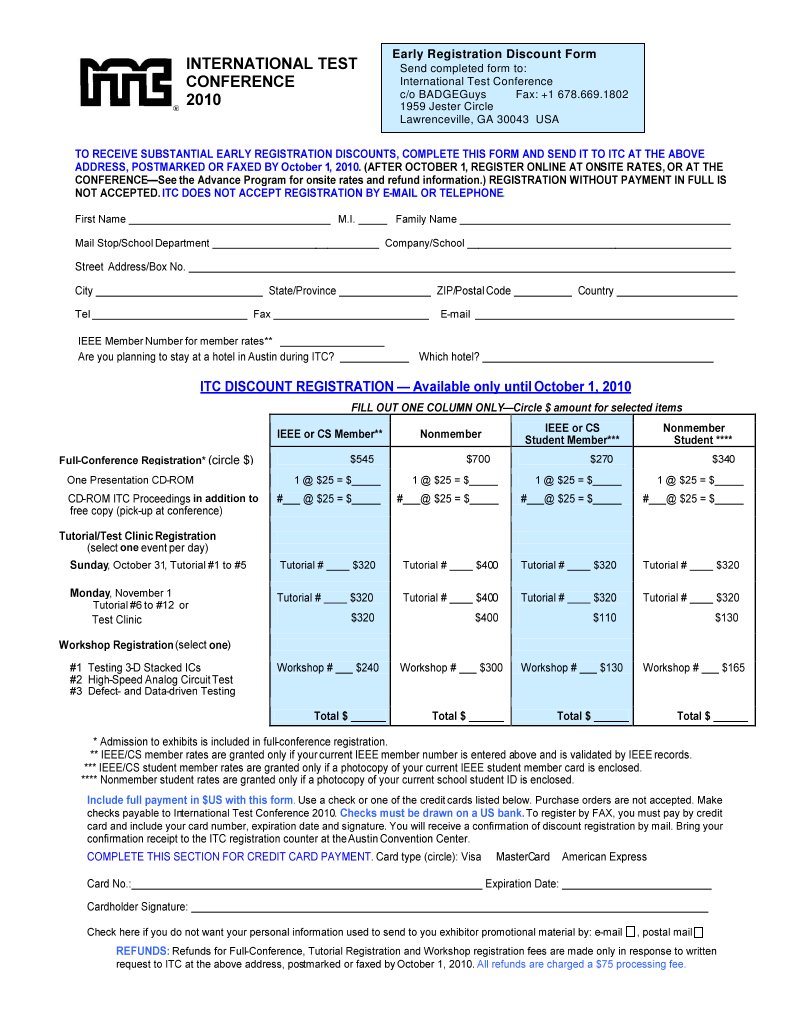 Registration Form 2010 | PDF | Engineering | Reliability Engineering
