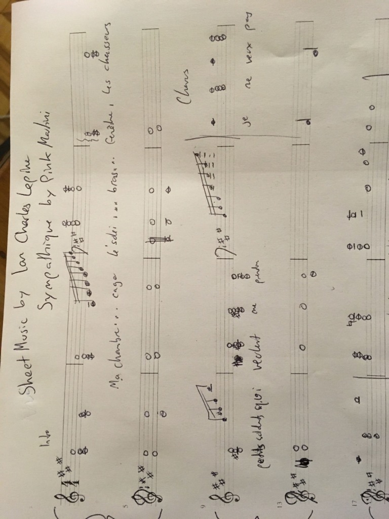 Pink Martini Sympathique Piano Sheet Music PDF