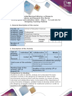 Activity Guide and Evaluation Rubric - Step 1 - To Look Into For Designing Teaching Material