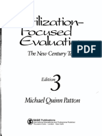 Utilization Focused Evaluation The New Century Text 3rd Ed
