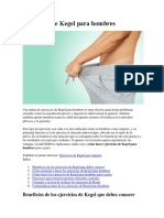 Ejercicios de Kegel para Hombres