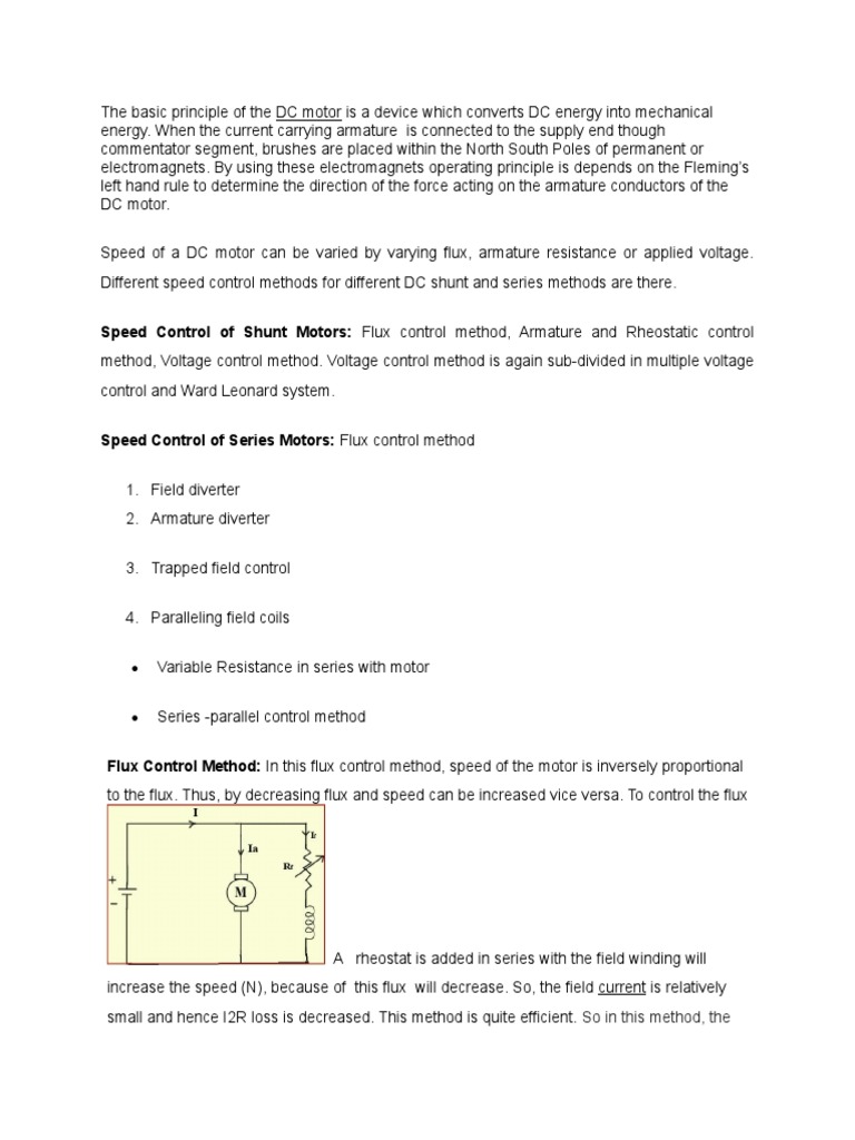 Speed Control of Motor | PDF | Force | Mechanical Engineering