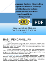 Audit Berbasis Risiko, Sistem Pengendalian Internal Pemerintah Di Inspektorat Kota Banjarbaru - Mujennah SE, Ak, M.Ak, CA