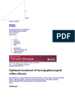 Optimal Treatment of Laryngopharyngeal Reflux Disease: Search Database Search Term