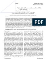 Performance Analysis of Optically Semi-Transparent Material Packed-Bed Solar Air Heater