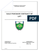 Sale Purchase Contract of Lift: Document1