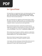 Ujjwal Patni Profile PDF