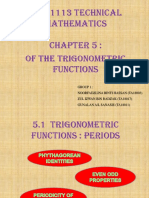 Bum 1113 Technical Mathematics of The Trigonometric Functions