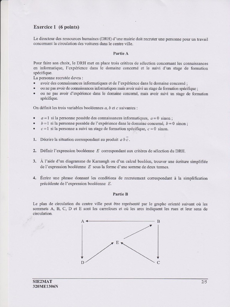 BTS-SIO Mathematiques 2013 PDF | PDF