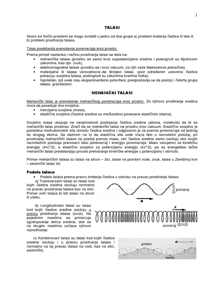 Mehanicki Talasi PDF | PDF