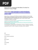 Download Human Resource Management 9th Edition Test Bank Noe Hollenbeck Gerhart Wright by fatucetek SN392256104 doc pdf