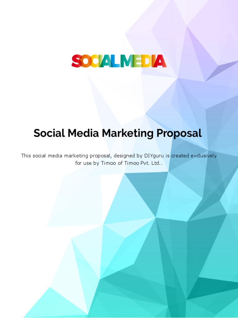 Social Media Marketing Proposal Template Digital Social Media