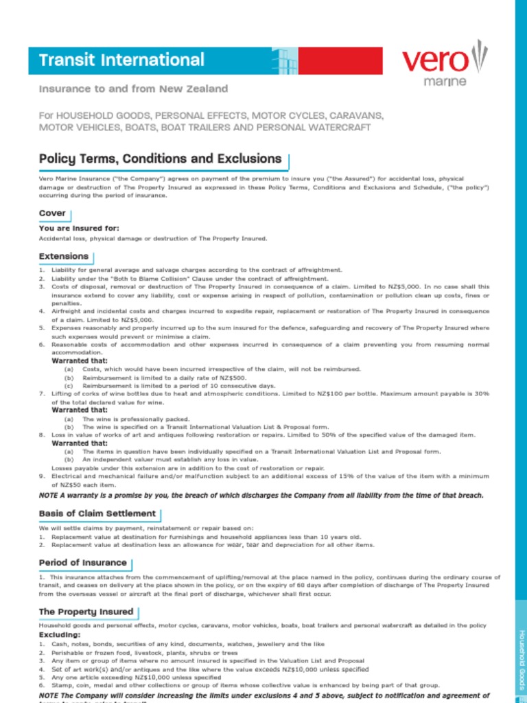 Wine Insurance in International Transit | PDF | Insurance | Business