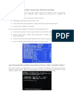 Cara Memperbaiki Hardisk Yang Rusak Tidak Bisa Booting