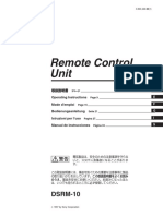 Remote Control Unit