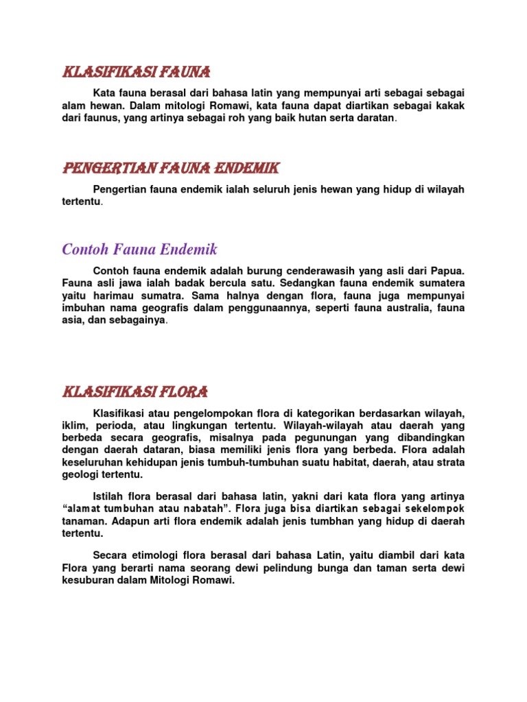 Klasifikasi Fauna2