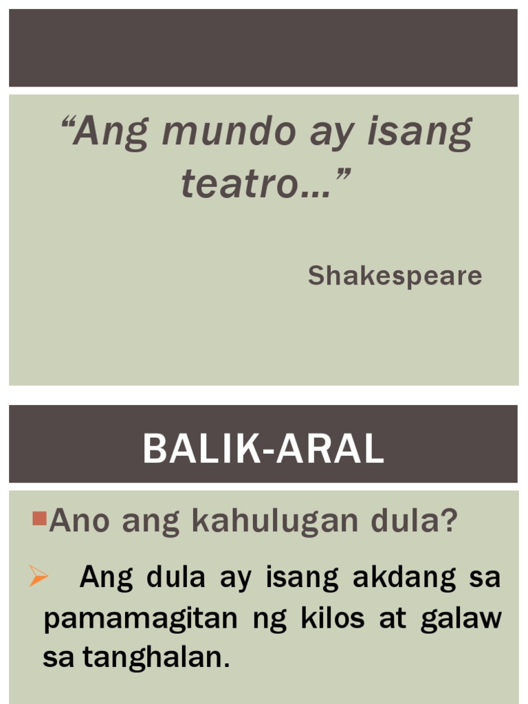 Dula (Sinag Sa Karimlan) Final | PDF