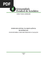 Ensino de Leitura via Equivalênvcia de Estímulos Jogos de Mesa Como Recursos de Avaliação