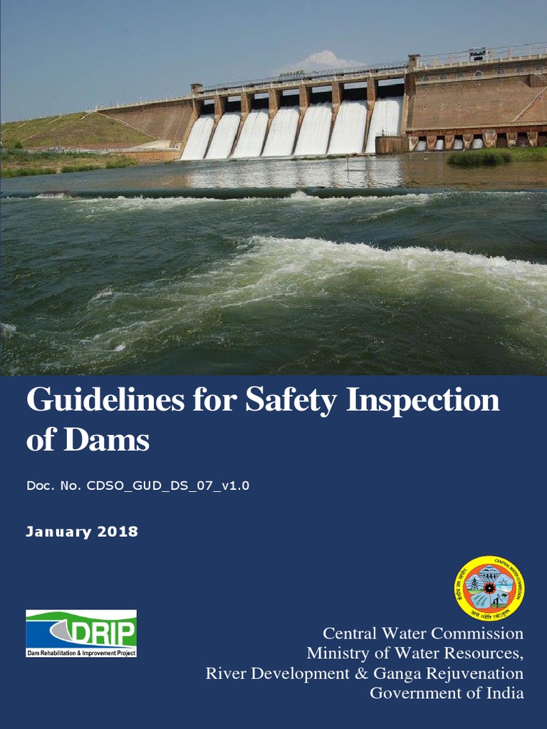 Guidelines For Safety Inspection of Dams 2018 PDF Spillway Dam