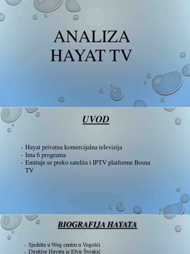 Analiza Hayat TV | PDF