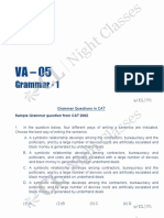 Cat NC Grammar - 1 Va 5-6-7