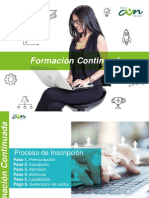 Proceso de Inscripción Formación Continuada