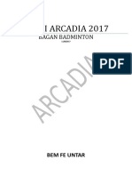 Bagan Badminton Porsi Arcadia 2017