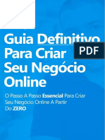 E-book Guia Definitivo Para Criar Seu Negócio Online - Atualizado