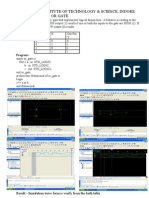 Experiment No 1:-OR GATE: Shri G. S. Institute of Technology & Science, Indore