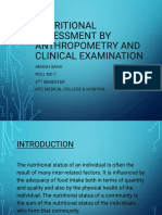 Nutritional Assessment by Anthropometry and Clinical Examination