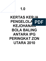 Pengelolaan Kejohanan Bola Baling Antara Ipg Peringkat Zon Utara 2010