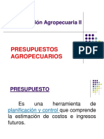 Presupuestos Agrícola