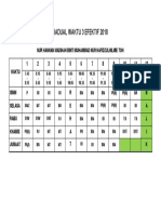 Jadual Waktu 3e 2018