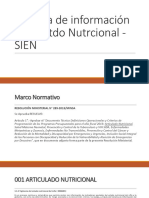 Sistema de Información Del Esatdo Nutrcional - SIEN