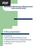 Bandwidth Monitoring & Measurement (Tools and Services)