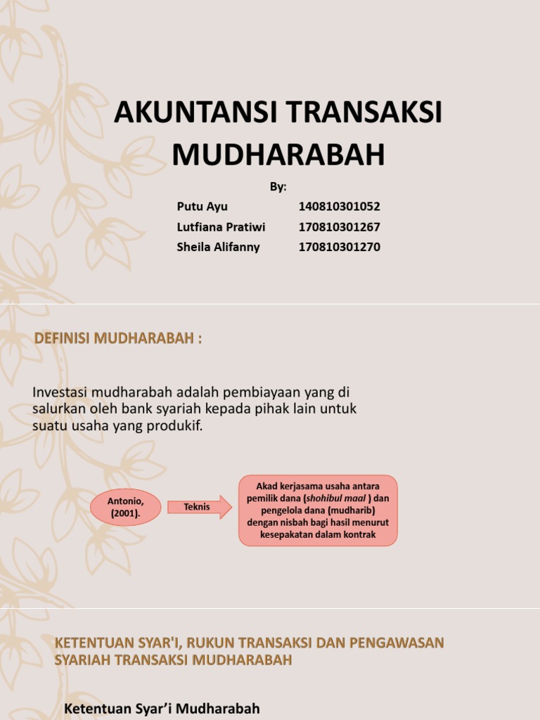 Ppt Mudharabah