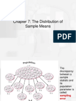 Chapter 7: The Distribution of Sample Means