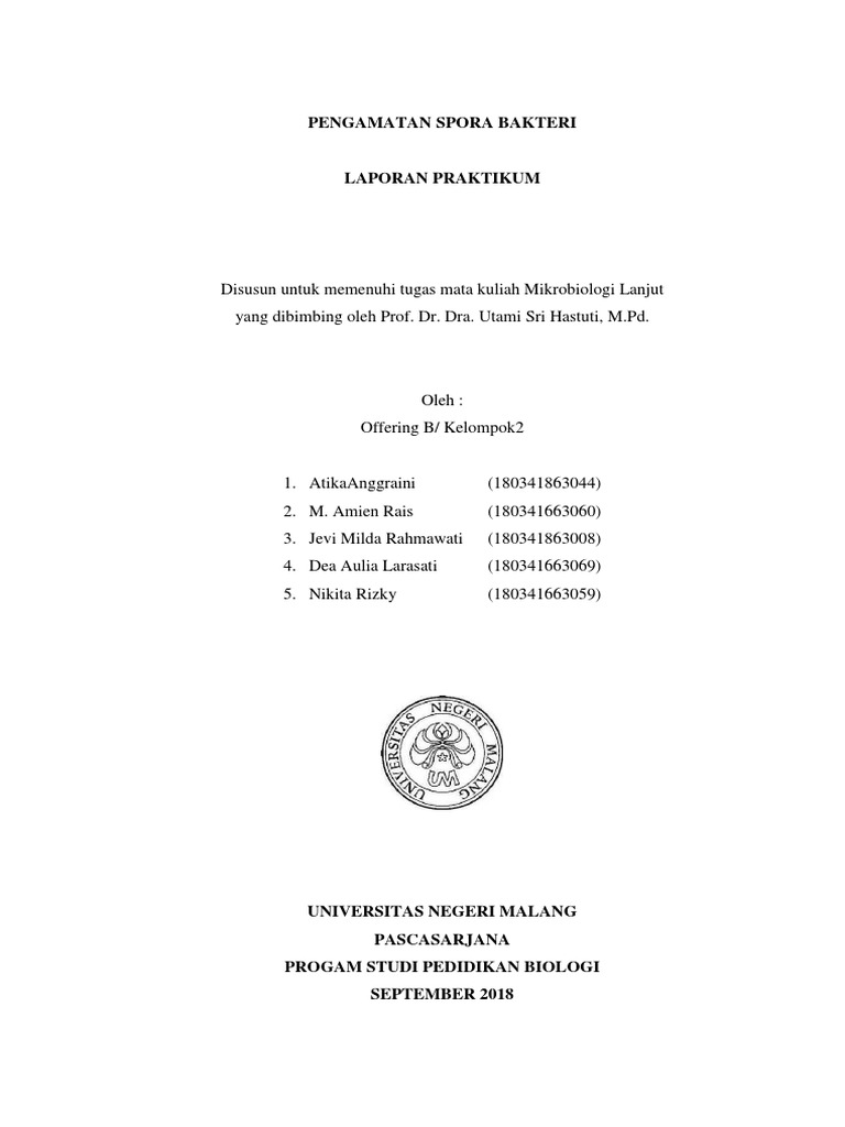 Laporan Pengamatan Spora