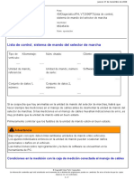 Lista de Control, Sistema de Mando Del Selector de Marchas