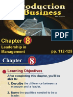 Leadership in Management Pp. 112-125