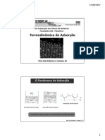 Aula - Termodinâmica de Adsorção