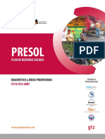 Costa Rica - Plan de Residuos S Lidos - PRESOL - Diagnostico Reas Prioritarias PDF