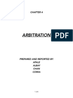 Chapter 4 - ARBITRATION Outline