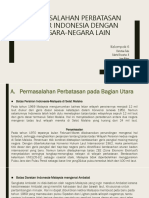 Permasalahan Perbatasan Antar Indonesia Dengan Negara-Negara Lain