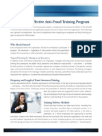 Fraud Training Program