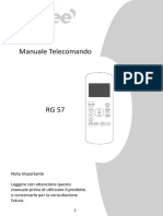 Manuale Telecomando RG57 ITA PDF