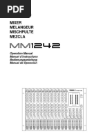 Mixer Melangeur Mischpulte Mezcla: Operation Manual Manuel D'instructions Bedienungsanleitung Manual de Operación