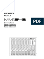 Mixer Melangeur Mischpulte Mezcla: Operation Manual Manuel D'instructions Bedienungsanleitung Manual de Operación
