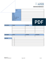 Minutes of Meeting No. Minutes of Meeting: Project Name Subject Date Time Venue Minutes Taken by Reviewed by MOM No