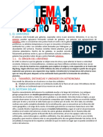 El Universo Tema 1 Biologia